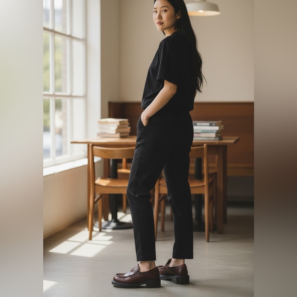 Vintage Doc Martens Chunky Red/Brown Loafers 90’s size 9